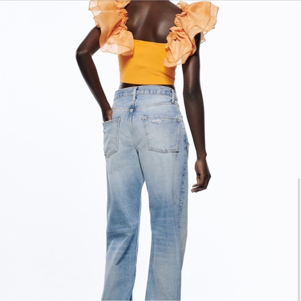 ZARA tulle organza crop top size S - Picture 5 of 10